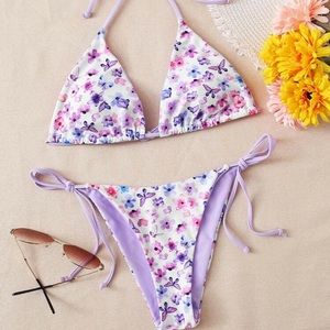 Butterfly and flower swimsuit from shein